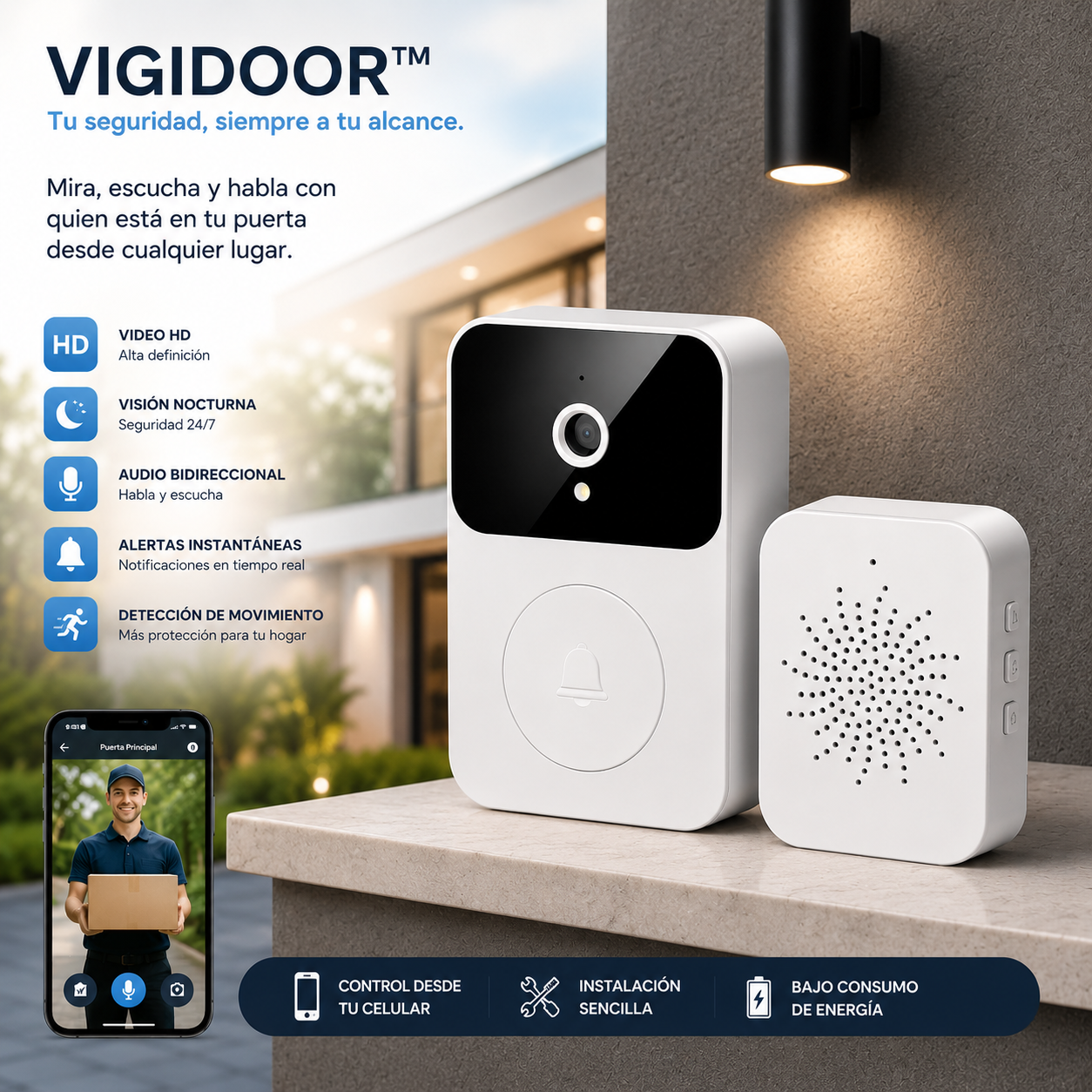 Timbre vigilancia VigiDoor™