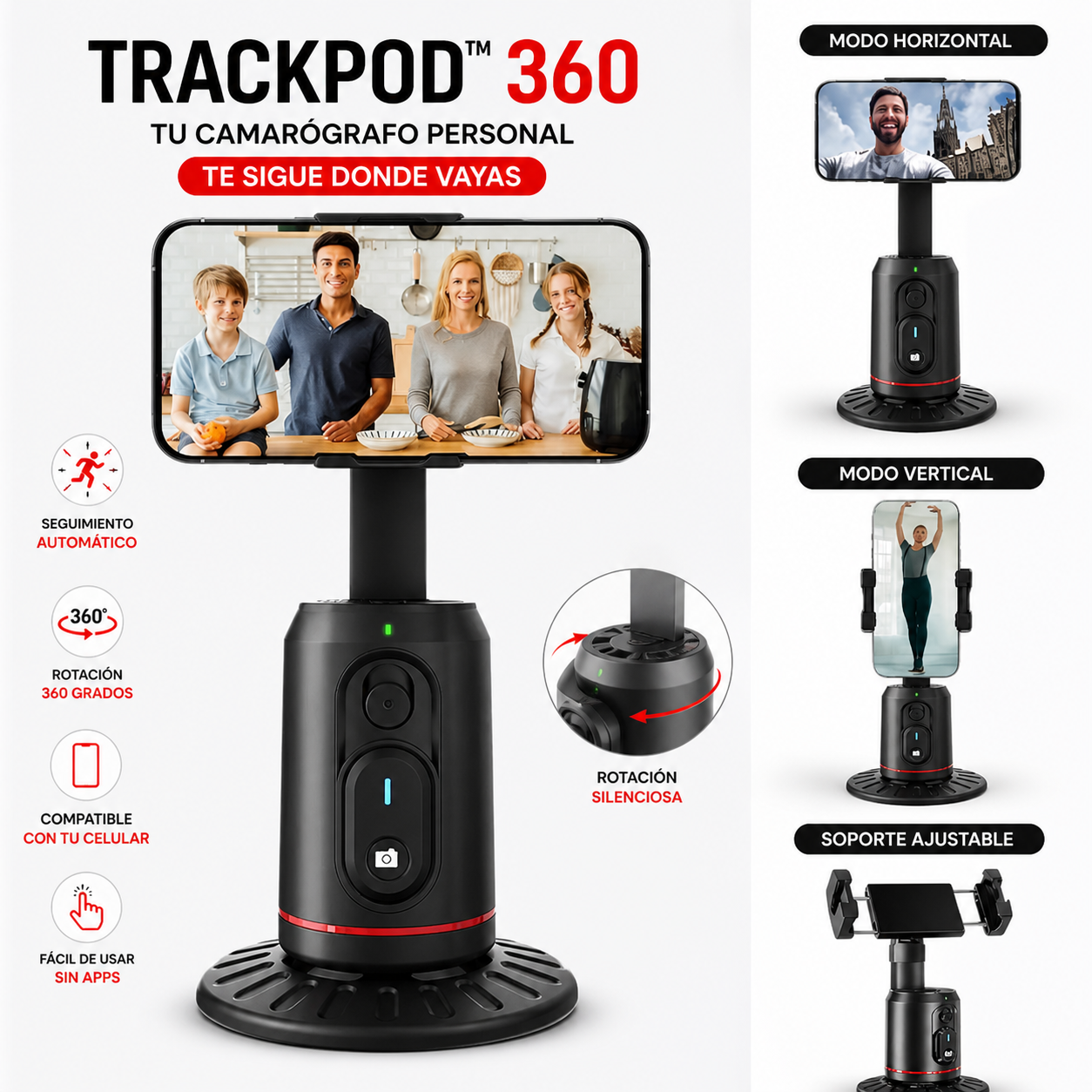 Trípode con seguimiento TrackPod™ 360